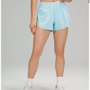 NWT Lululemon Find Your Pace Shorts Icing Blue
